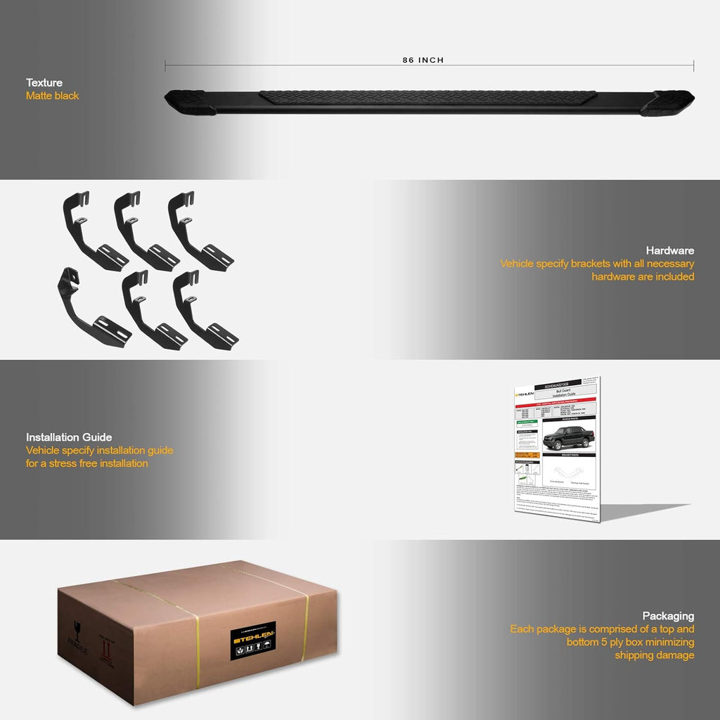 Matte Black Aluminum Running Boards J314543