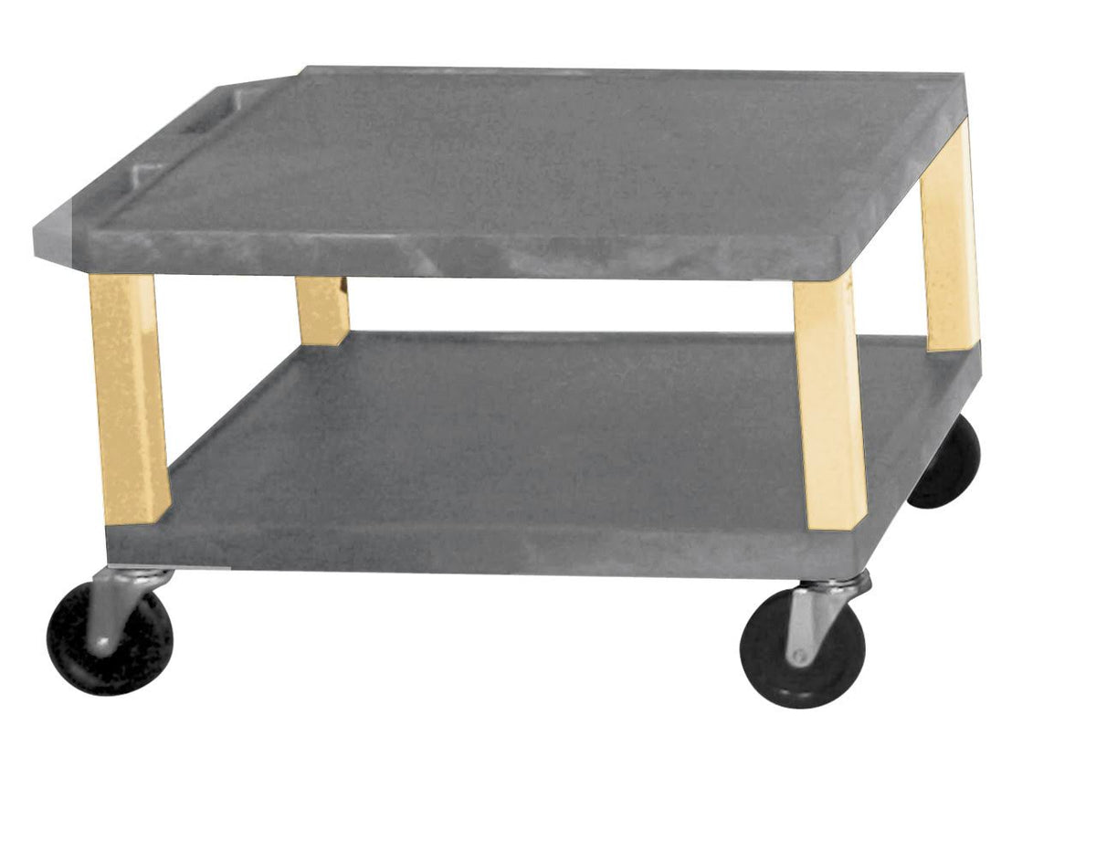 Gray Two Shelf Utility Cart P637