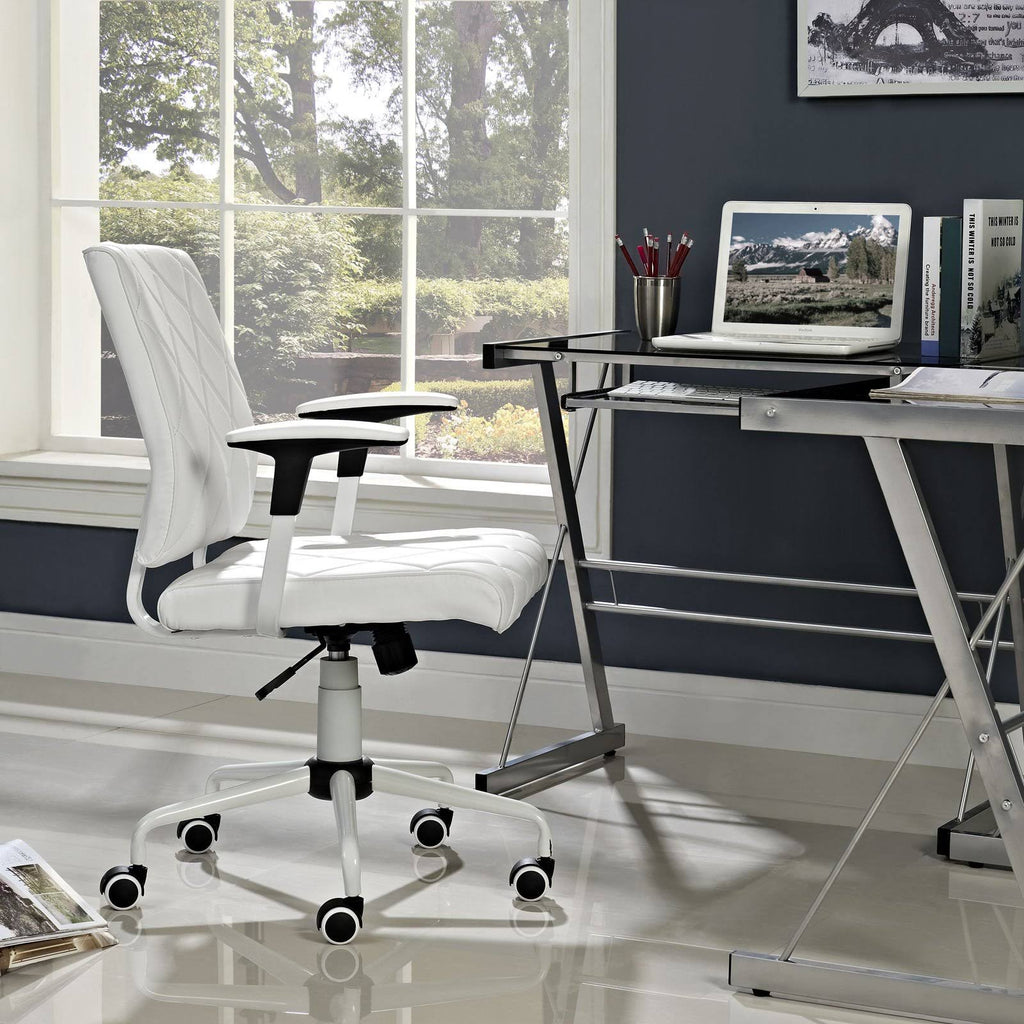 Brown Vinyl Office Chair C2769