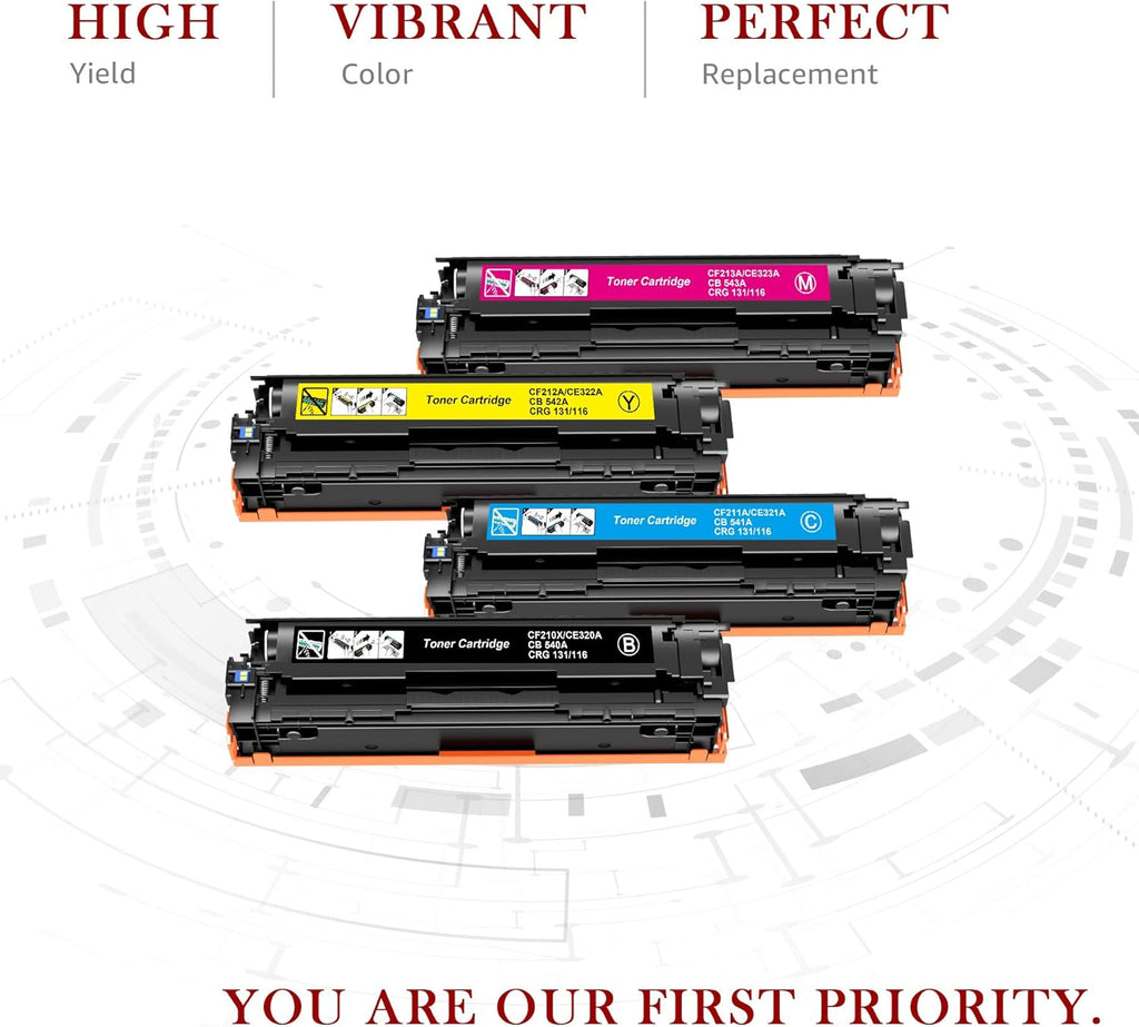 Compatible Toner Cartridges 4-Pack M7207