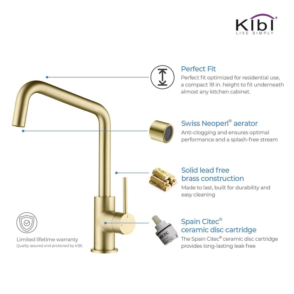 Brushed Nickel Kitchen Bar Prep Sink Faucet O450990
