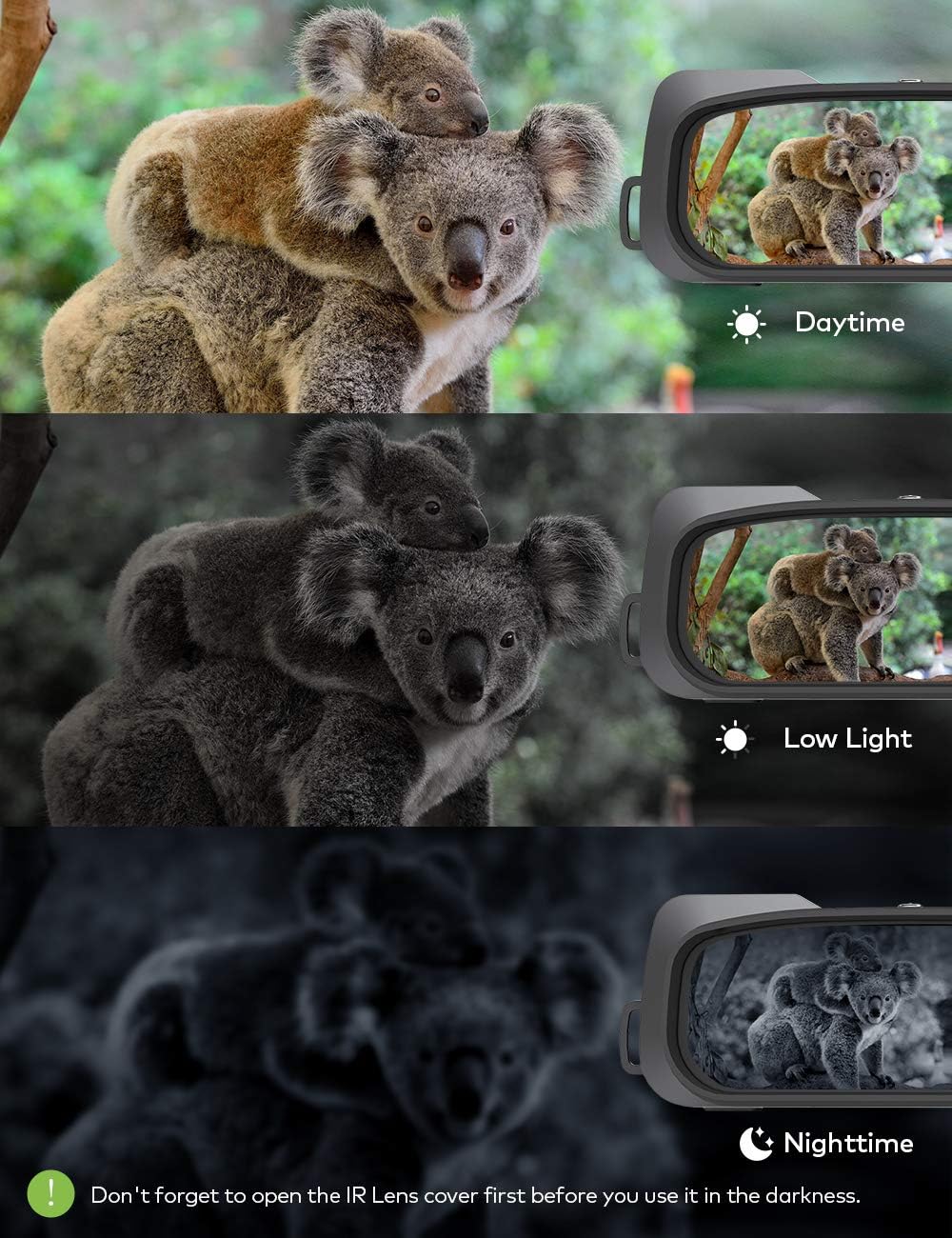 Digital Night Vision Binoculars with 64GB Micro SD Card P869517