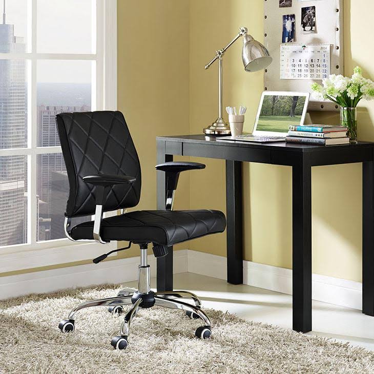 Brown Vinyl Office Chair C2769