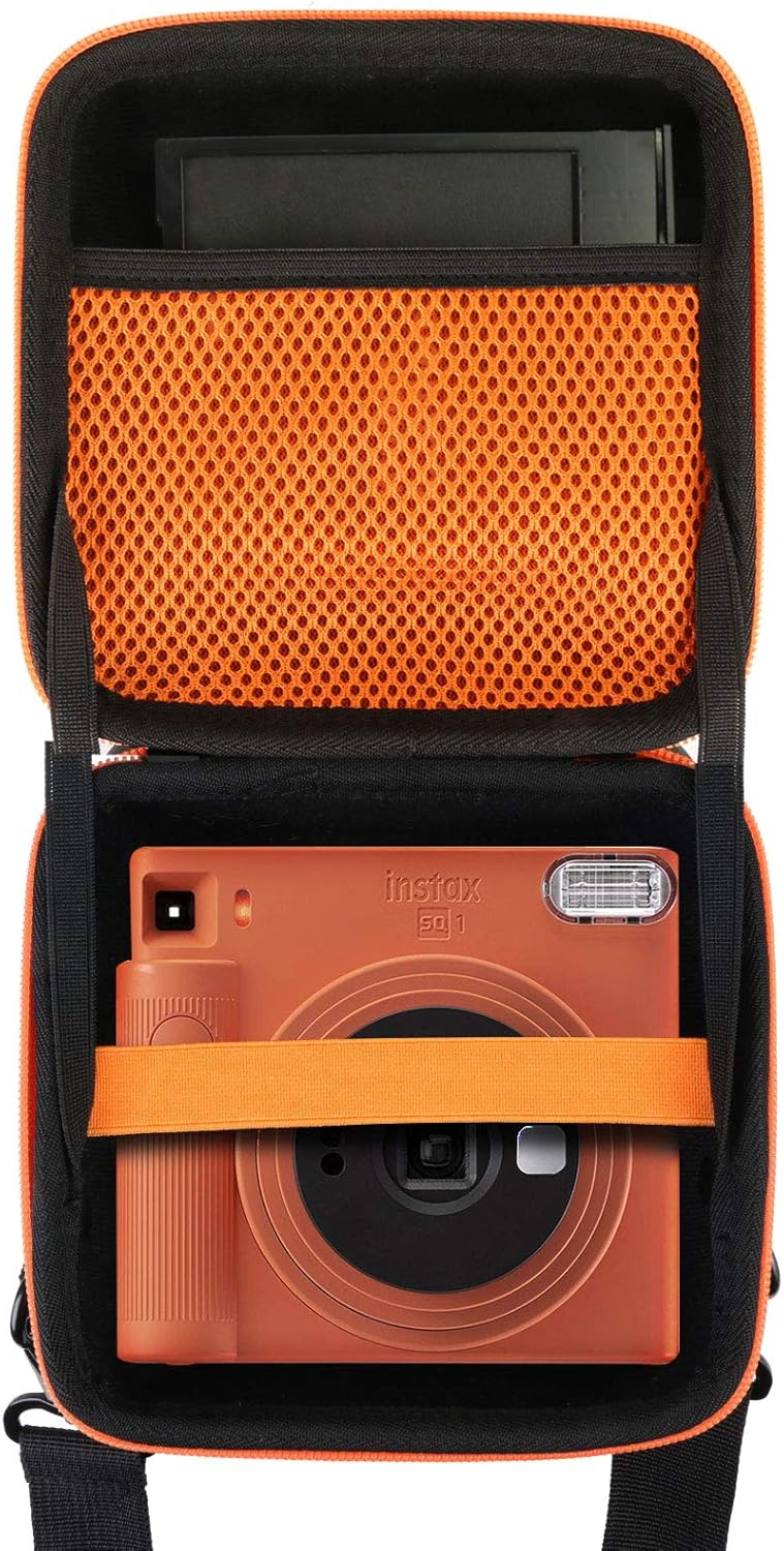 Hard Carrying Case for Fujifilm Instax Square SQ1 Instant Camera (Inside Blue) L884