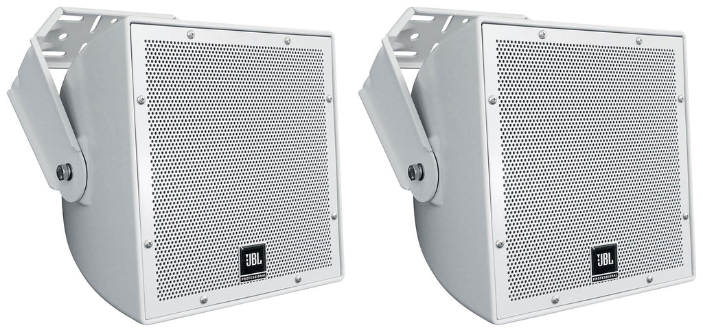 8" White Indoor/Outdoor Surface Mount Speakers W88442