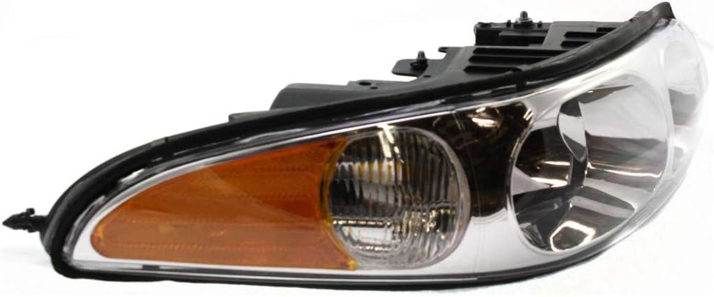 Buick LeSabre Headlight 2000-2005 Pair with Bulbs R143