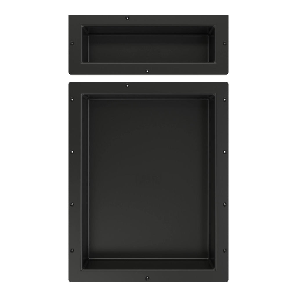 Black Double Recessed Shelf R4076