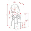 Yellow Aluminum Patio Bar Chairs Set of 2 N34457