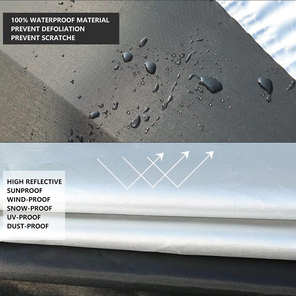 210D Waterproof Car Cover with PU Seal Tapes O693069