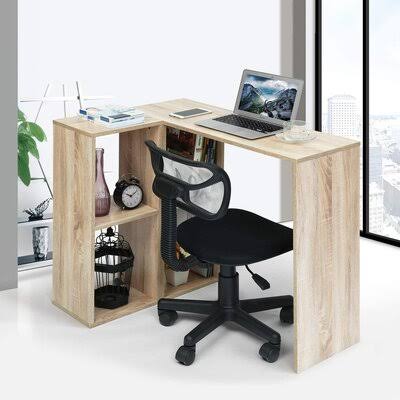 Oak L-Shape Computer Desk I5208