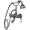 Polished Chrome Wall-Mounted Tub Filler with Handshower K94254