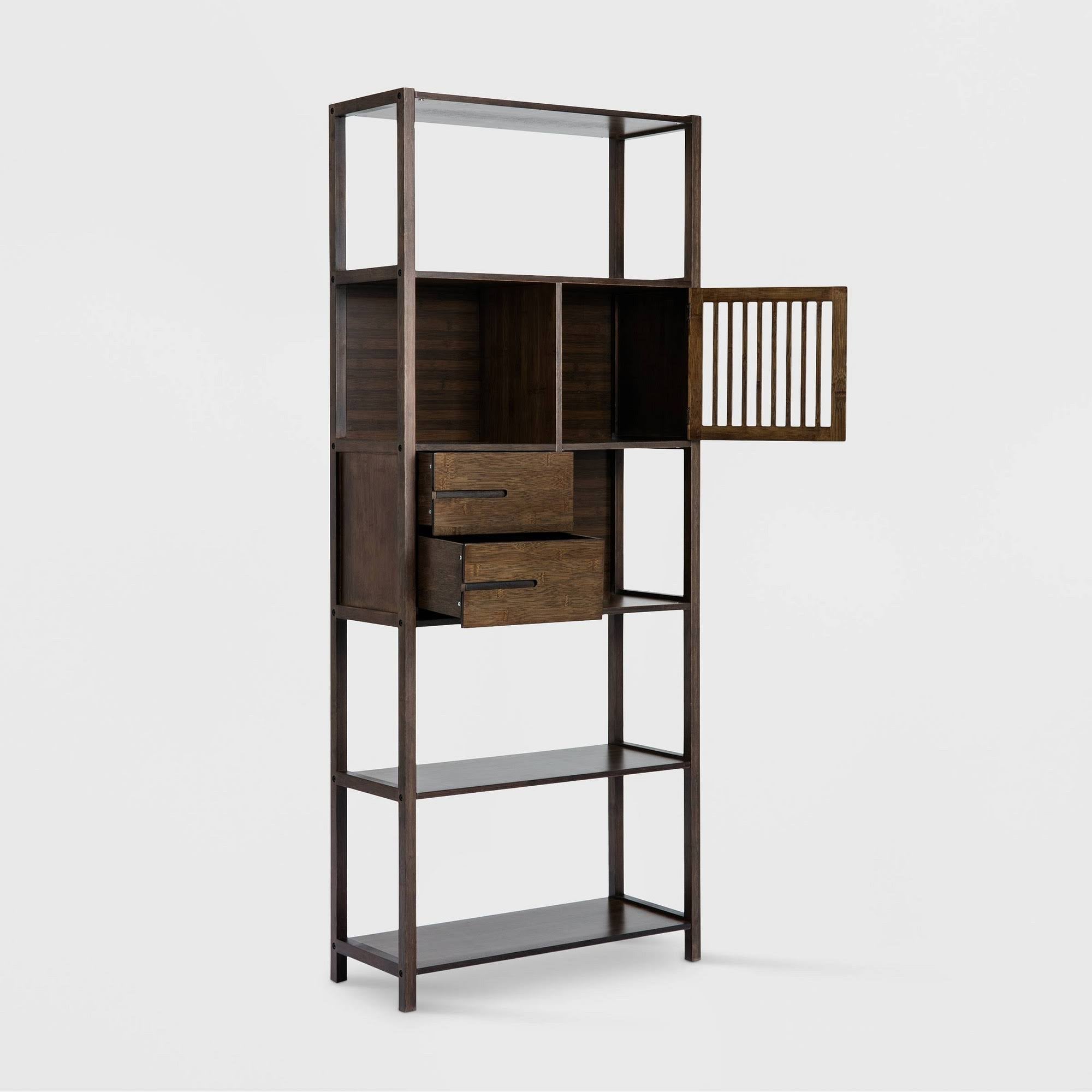 Cappuccino Bamboo Bookcase E17502