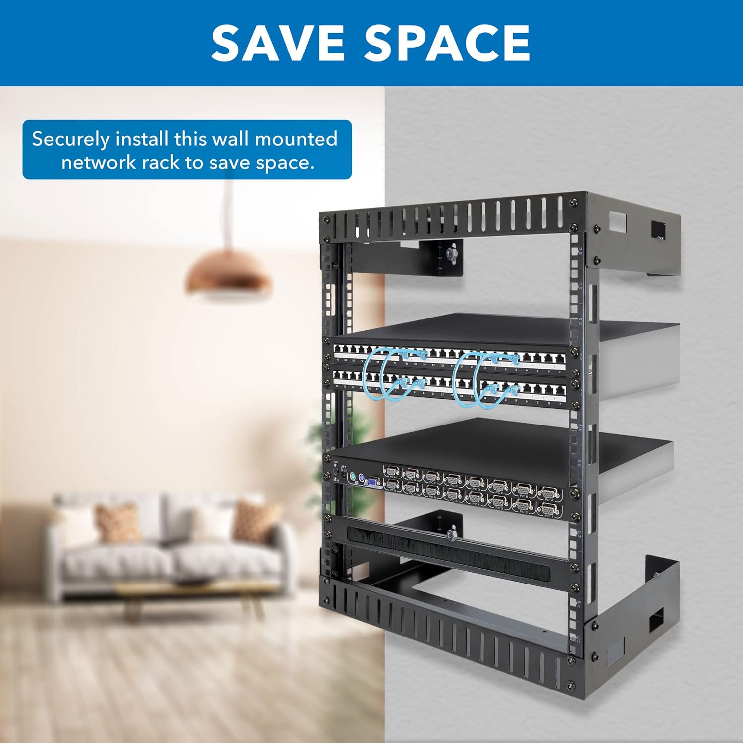 Open Wall Server Rack 12U Y53247