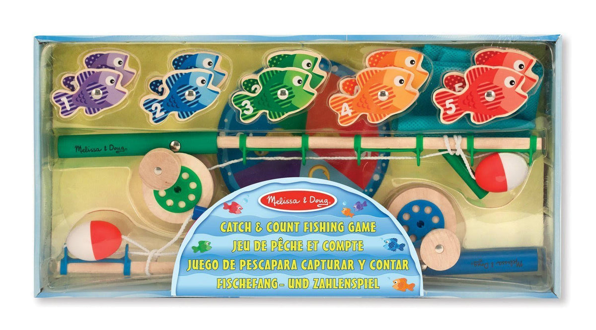Wooden Fishing Game with 2 Magnetic Rods I541474