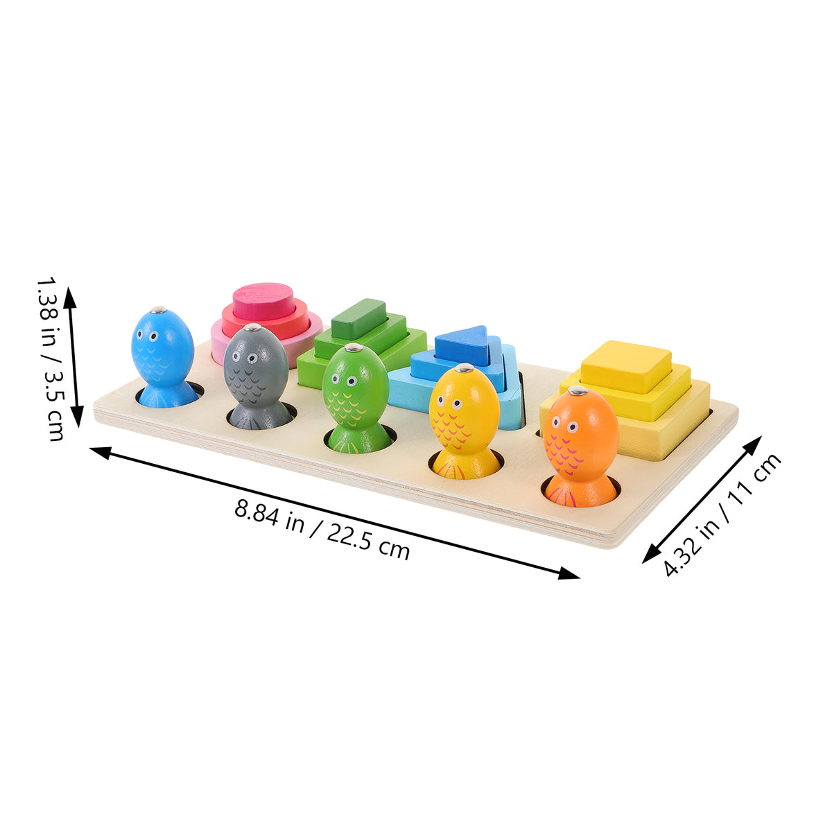 Wooden Montessori Educational Building Blocks for Toddlers Y115