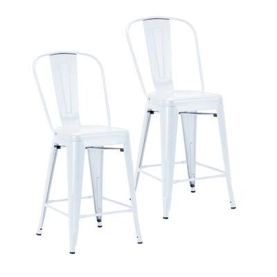 Electroplated Patio Stool, Seat Height: 24 K386345
