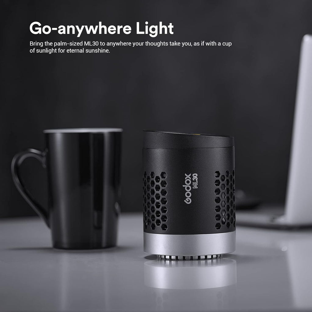 LED Video Light with Reflector and Battery Case Y896123