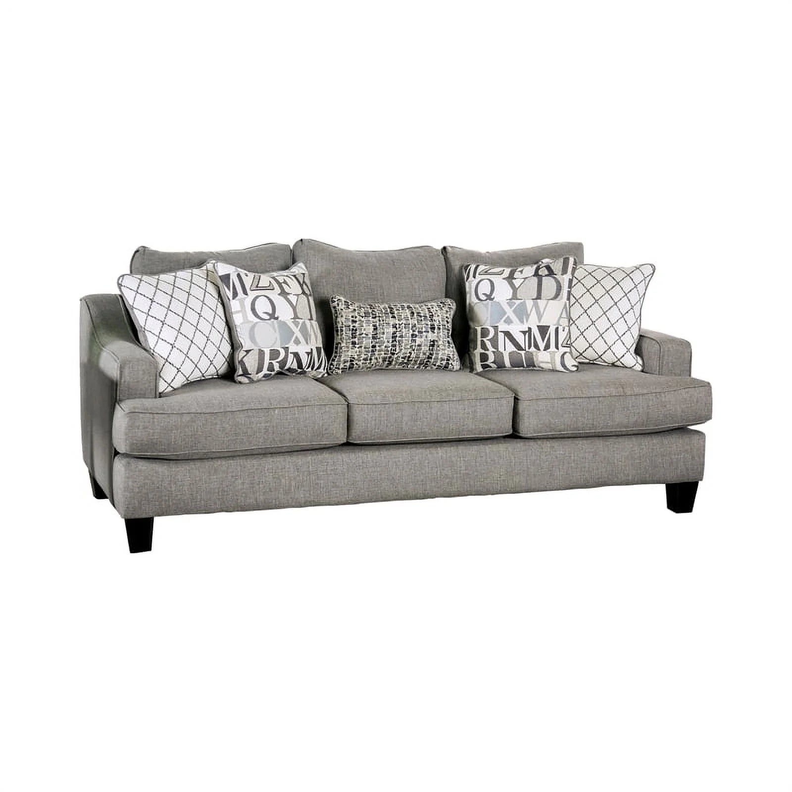 Bluish Gray Fabric 3-Piece Sofa Set P2986