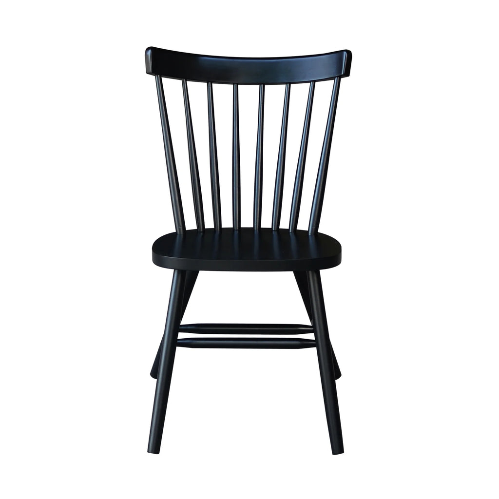 Solid Wood Dining Chair in Black J19024