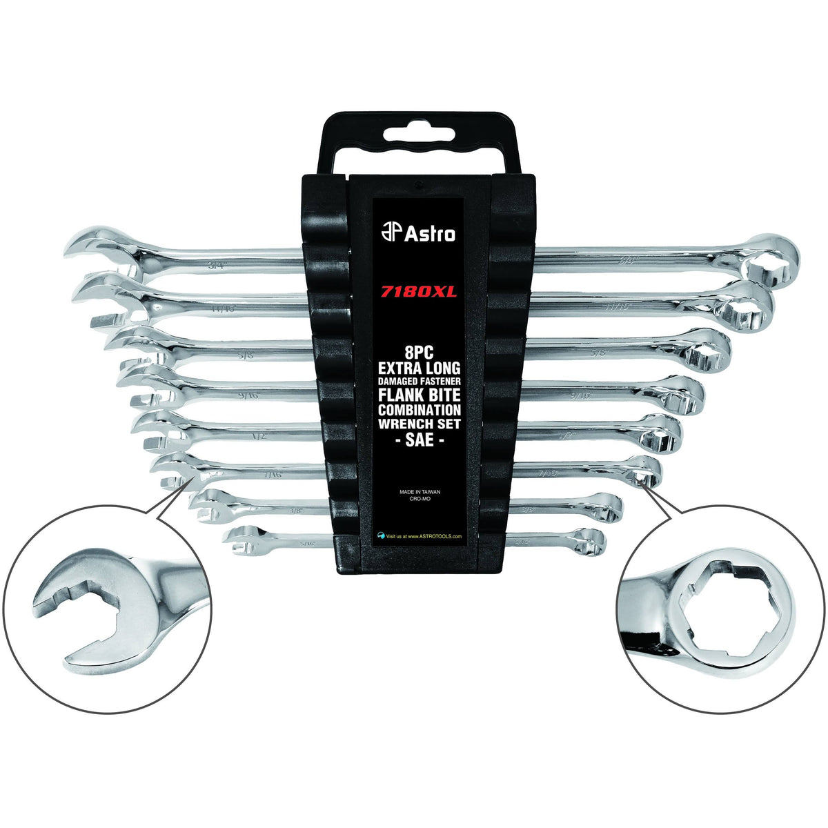 8pc Extra Long Combination Wrench Set X977
