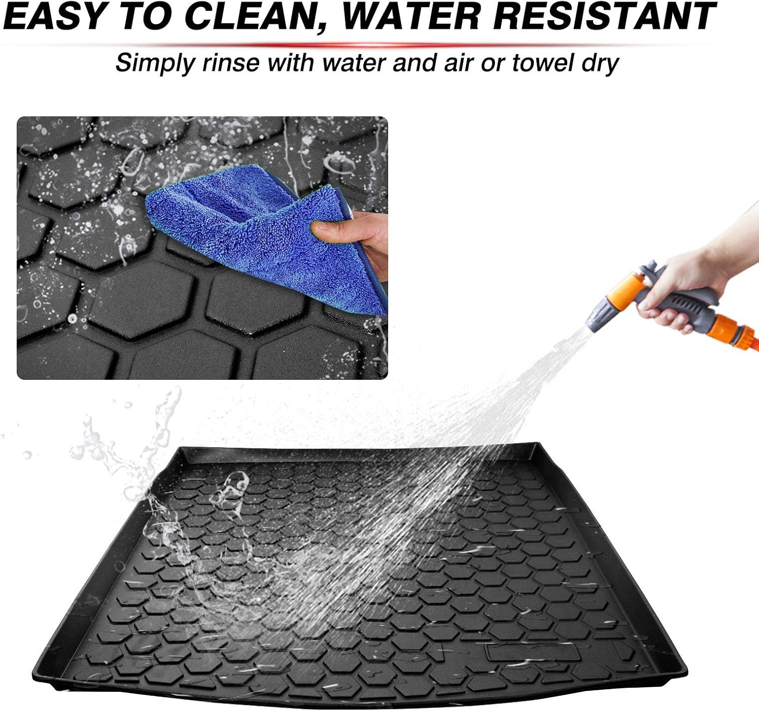 Black Non-Slip TPO Car Cargo Mat A852126