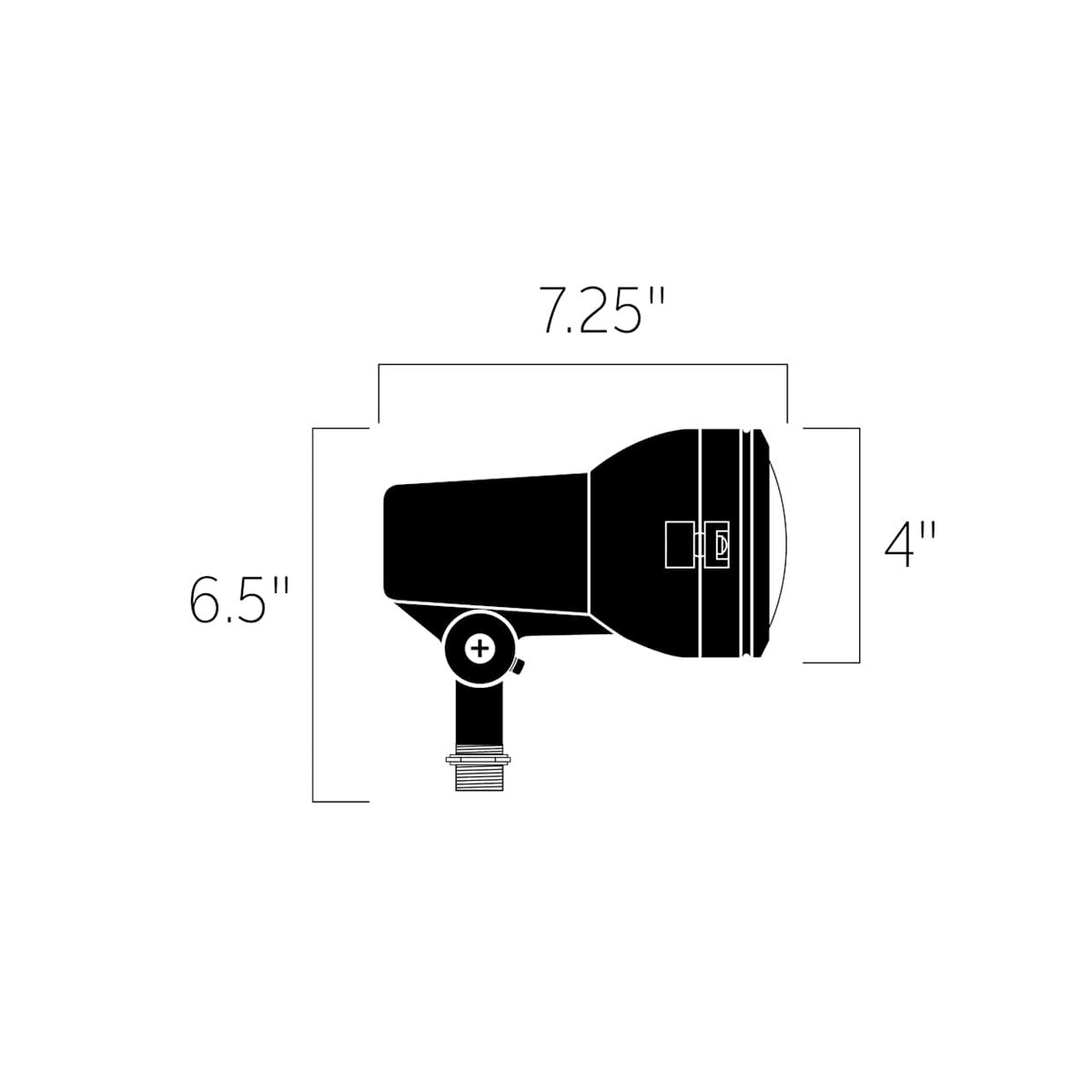 Textured Black Landscape Accent Light B601