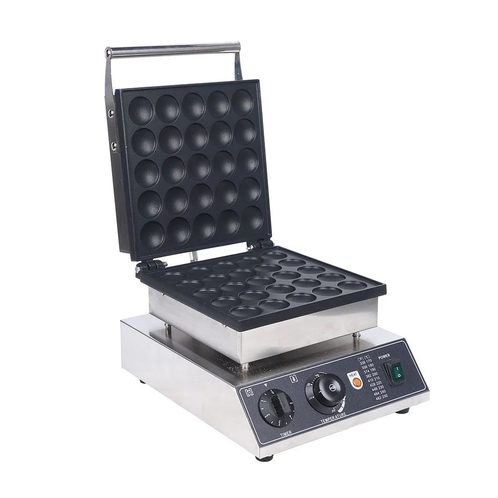 25Pcs Mini Non-stick Waffle Maker Machine 110V U563421