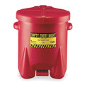 6 Gallon Red Polyethylene Oily Waste Can N33613