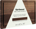 Walnut Wood Cutting Board with Juice Groove, Pack of 2 A944933