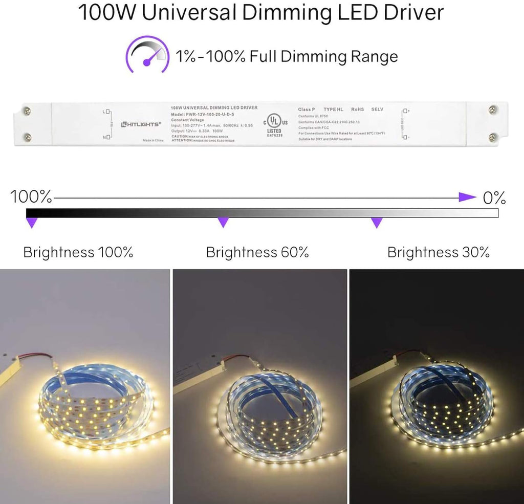100W 12V Dimmable LED Driver N3543