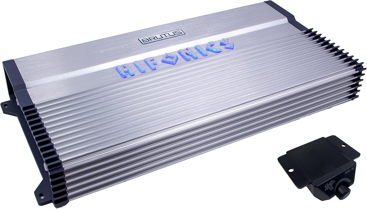 6000 Watt RMS 1-Channel D Class Car Audio Amplifier with Blue 0 Gauge Installation Kit Bundle O979