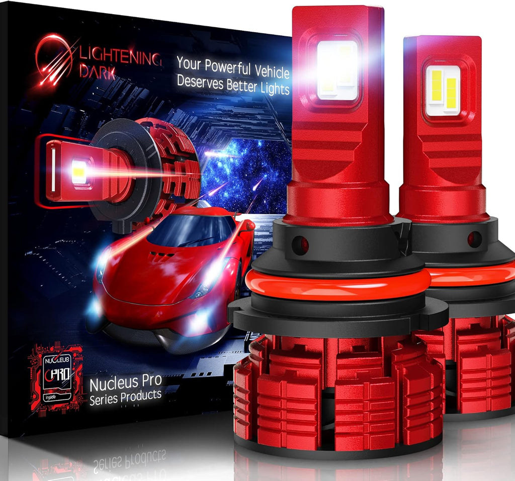 20000LM 6500K Cool White 100W LED Headlight Bulb HB5 Pack of 2 H2255