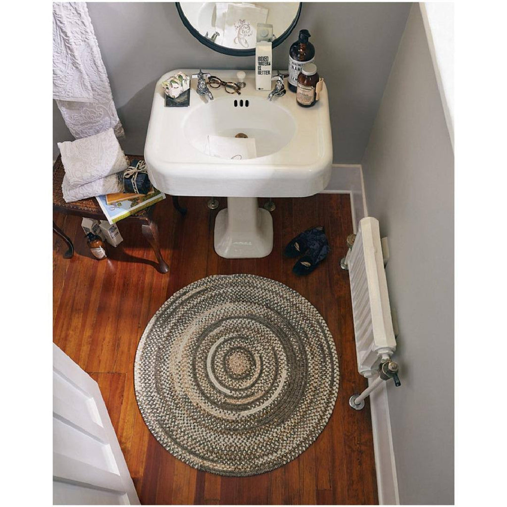 Oval Grey Braided Runner X481740