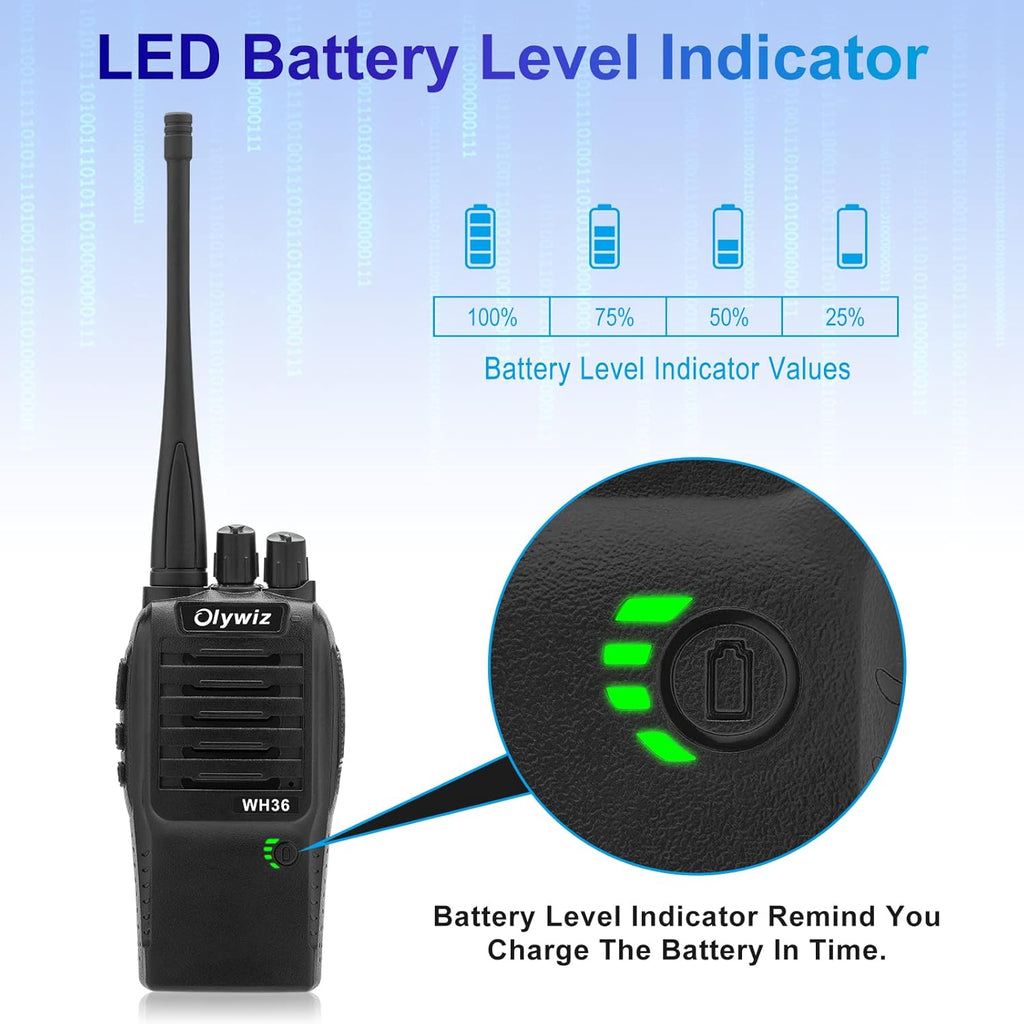 4 Pack Rechargeable Handheld 2 Way Radio A6142