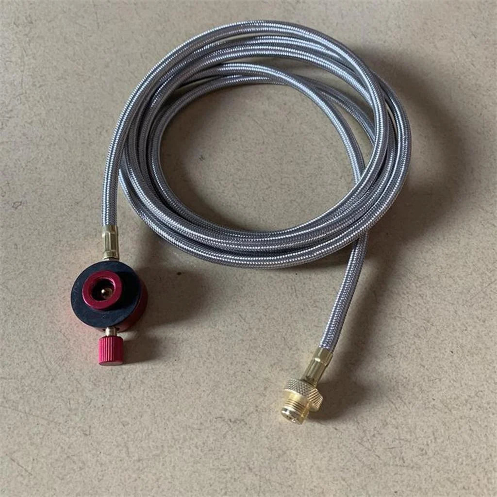 Camping Gas Refill Adapter with Burner Connector Hose B147682