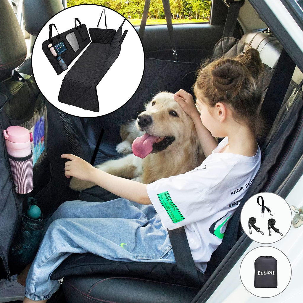 Large Dog Hammock Car Seat Cover with View Mesh Window, Waterproof Nonslip, Pack of 2 U61954