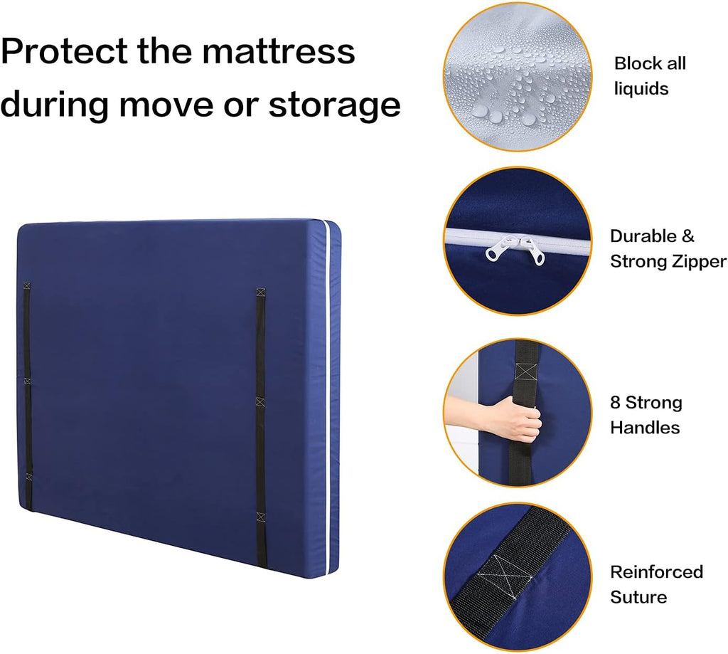Twin Mattress Bag with Handles and Zipper R44336