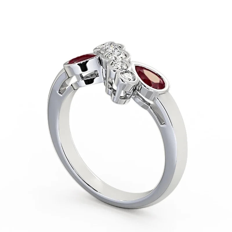 14K White Gold Eternity Band Size 4.5 S405