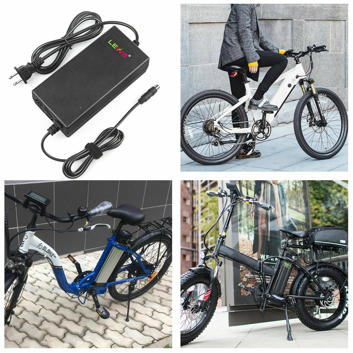 67.2V 2A T Plug Charger for 60V Li-ion Battery Electric Scooter E-bike Bicycle G71678