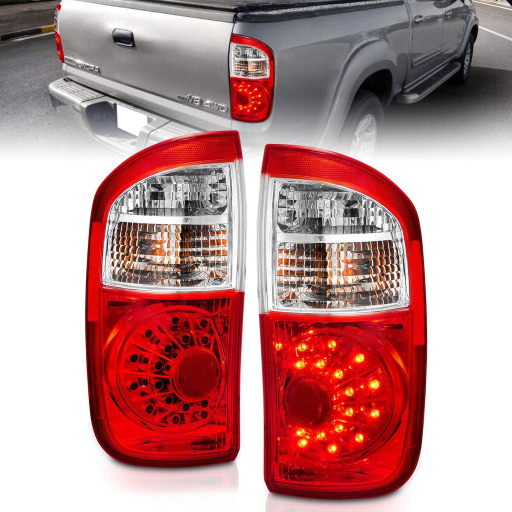 Red LED Replacement Tail Lights Pair W378