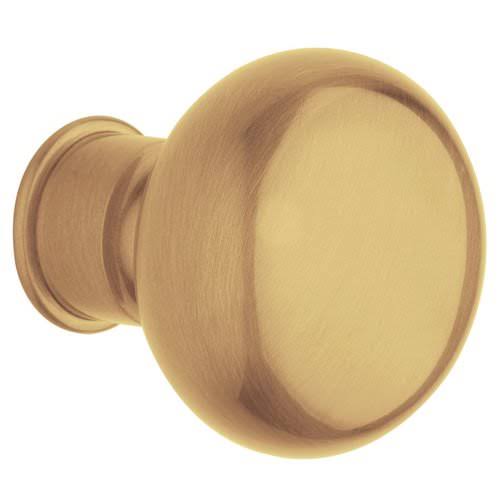 Satin Brass and Brown Pair of Knobs G924