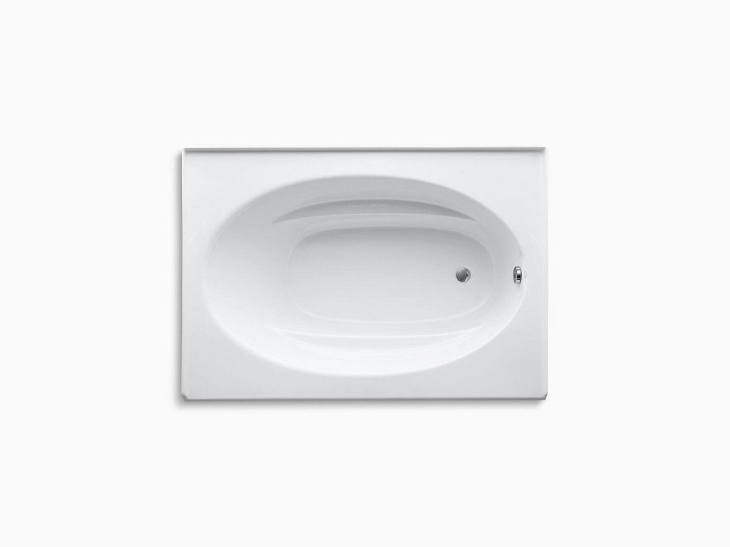 White Alcove Soaking Bathtub D9253