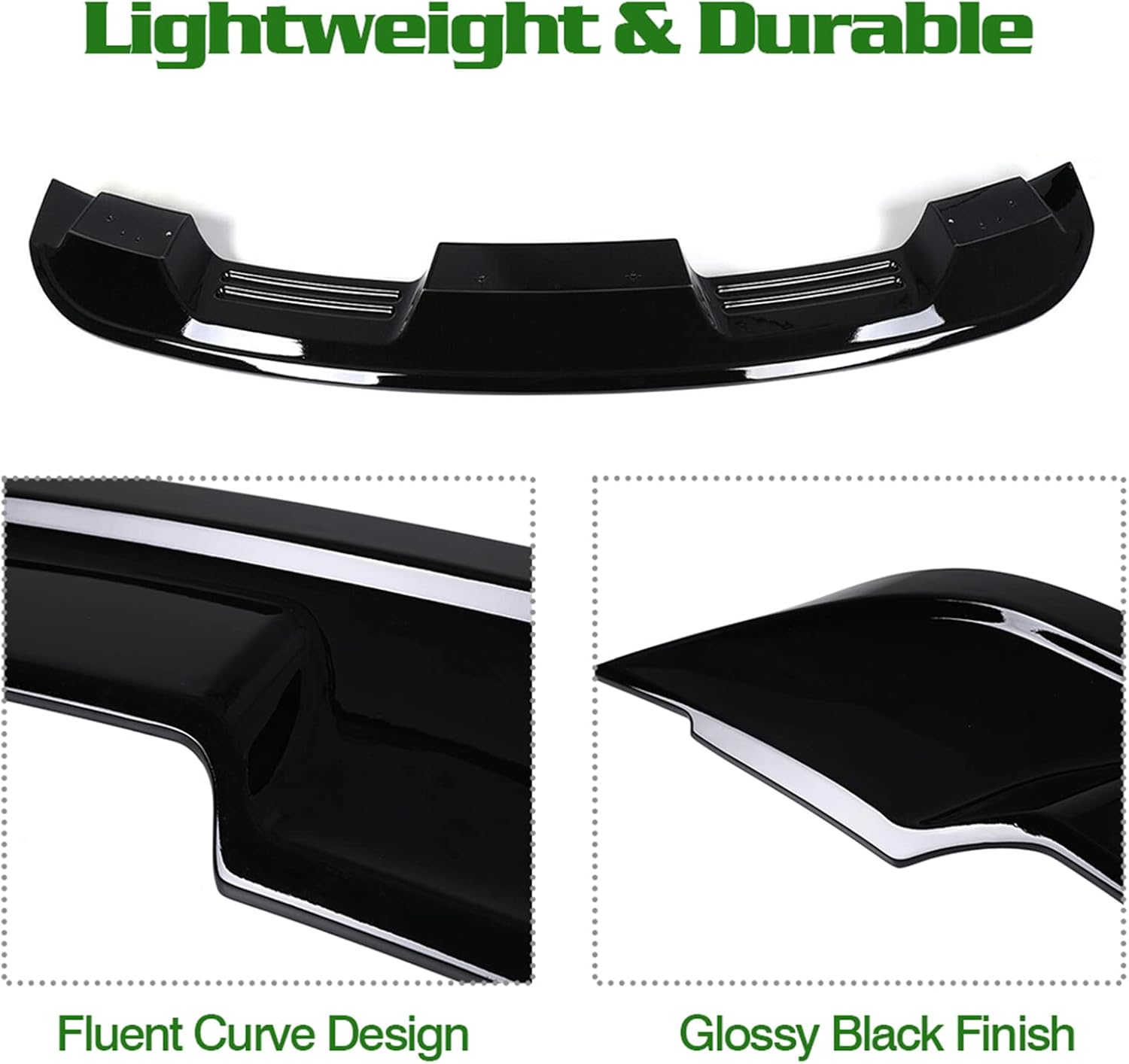 Glossy Black Rear Trunk Spoiler Wing O3104