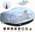 Hard Shell Truck Car Cover Waterproof UV-Proof Windproof Zipper Design with Straps Buckle Full Size Truck Length Up to 212" Pack of 2 K2678