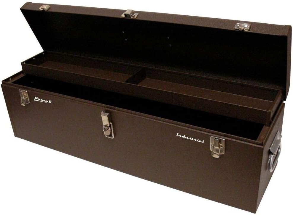 Brown Wrinkle Powder Coat Steel Toolbox U474712