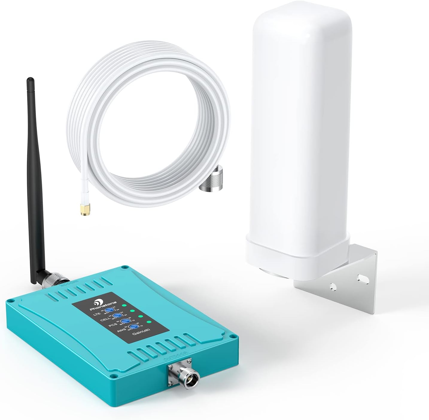 Cell Phone Signal Booster for Home & Office, 5G 4G LTE & 3G, Omni Antennas, FCC Approved L457