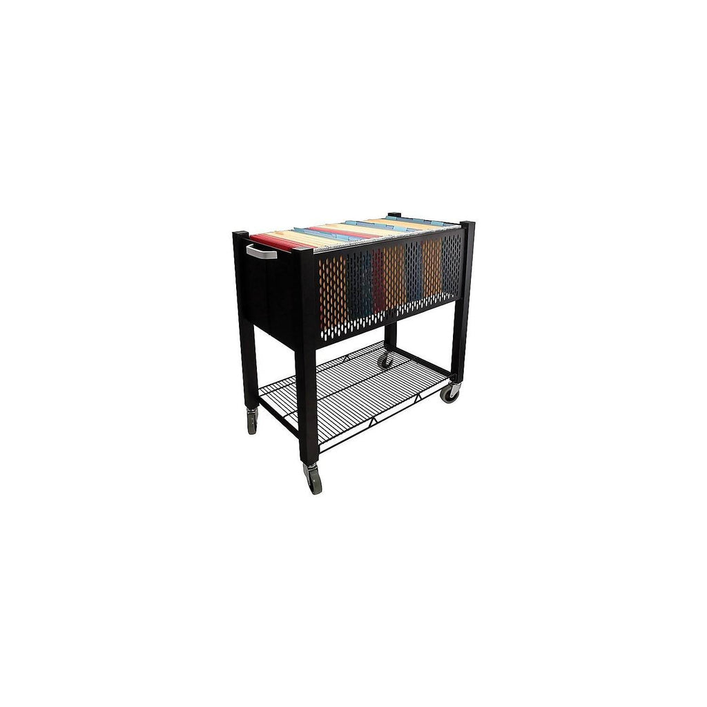 Black Open-Top File Cart P301
