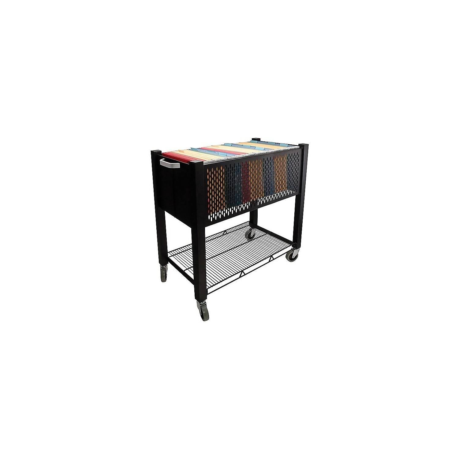 Black Open-Top File Cart P301