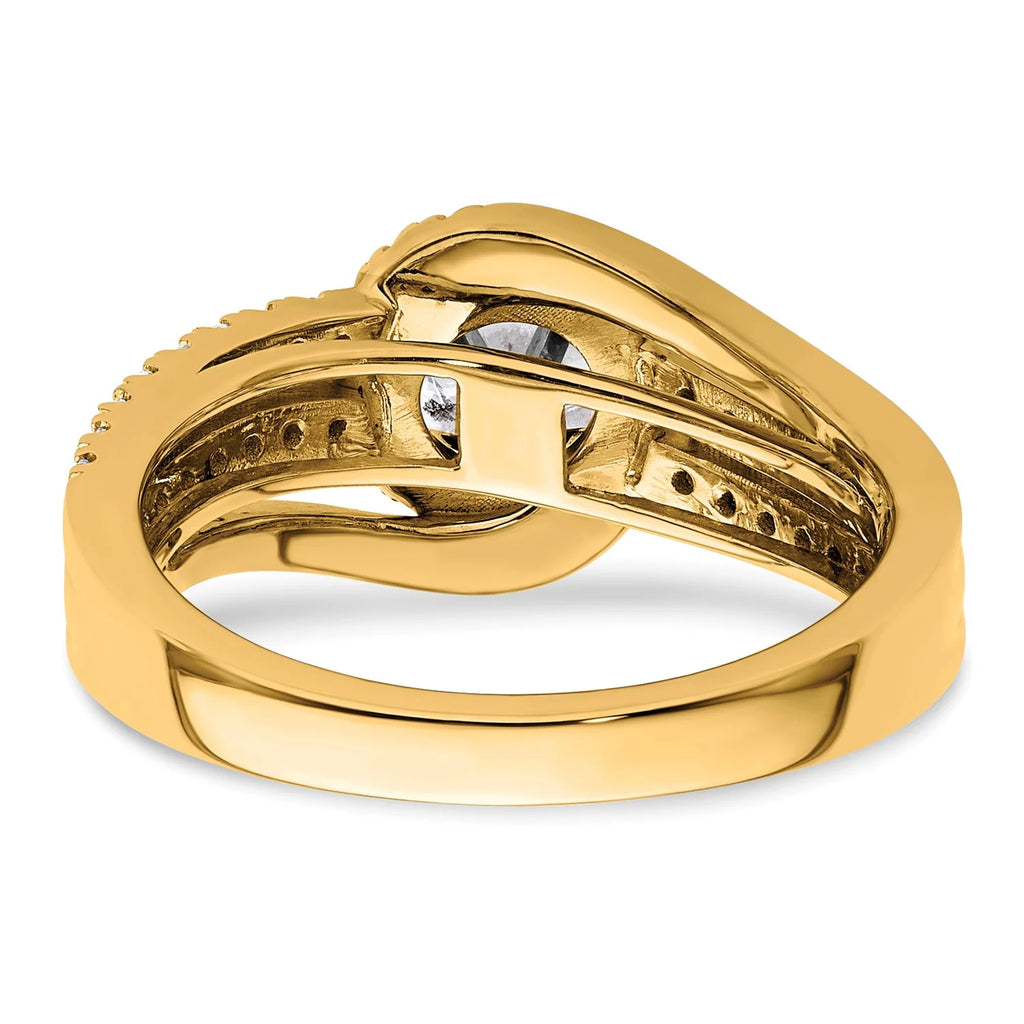 14k Yellow Gold Solitaire Lab Grown Diamond Engagement Ring O14214