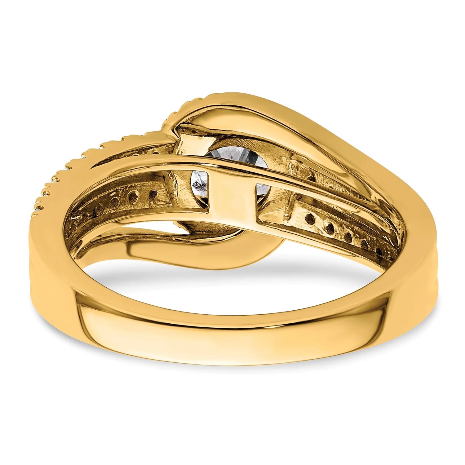 14k Yellow Gold Solitaire Lab Grown Diamond Engagement Ring O14214